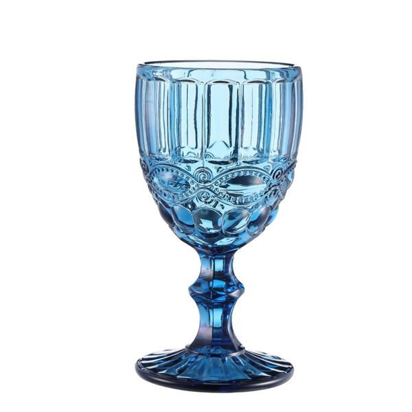 Blue Regal Wine Glass