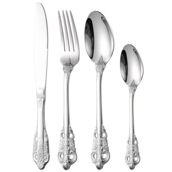 Silver Royal Emboss Luxury Cutlery