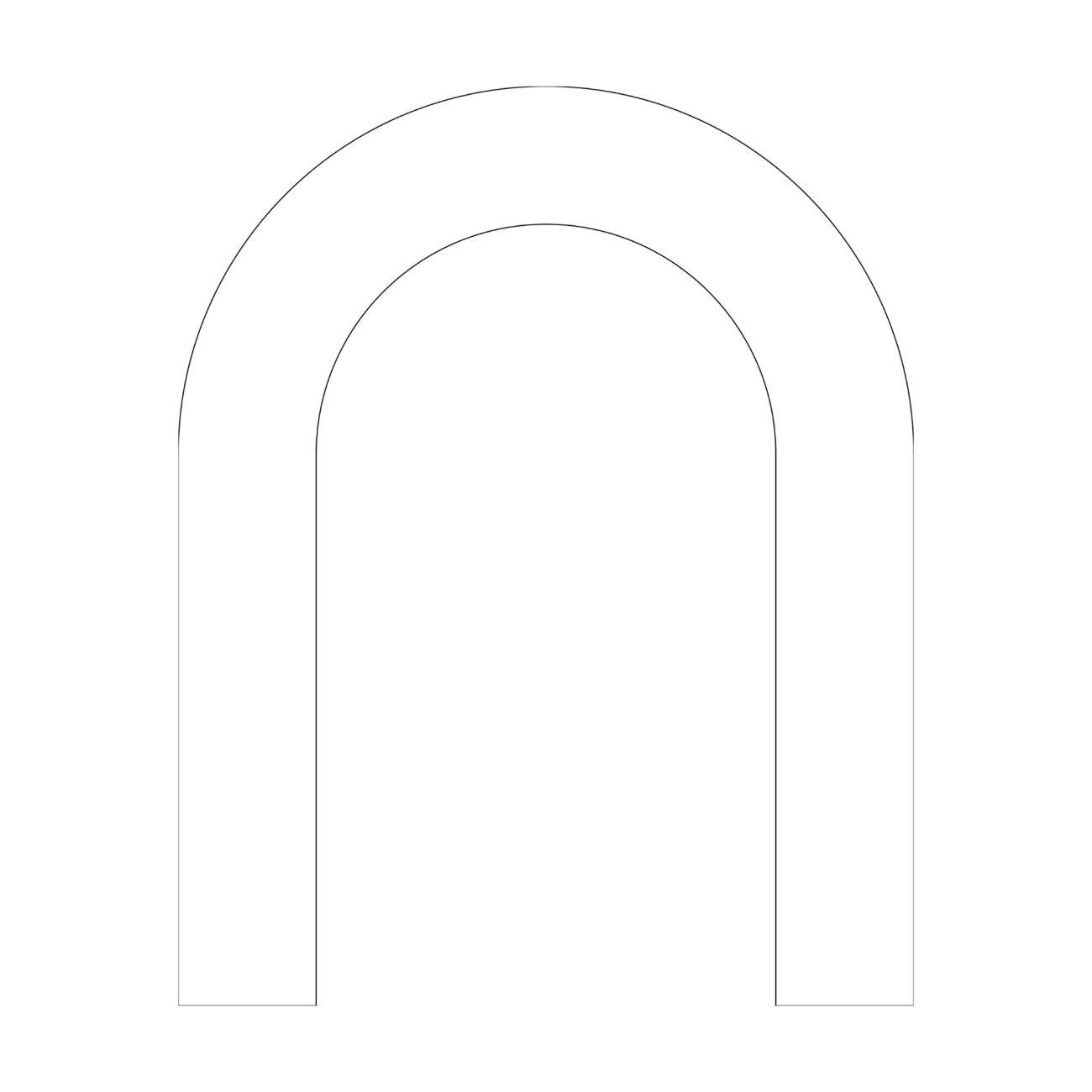 Rent 2D Curve White Arch 8x10ft | Areum Event Planner Malaysia