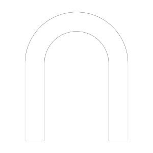 2D Curve Arch 8x10ft