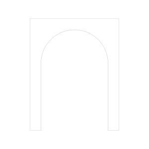 2D White Arch 8x10ft