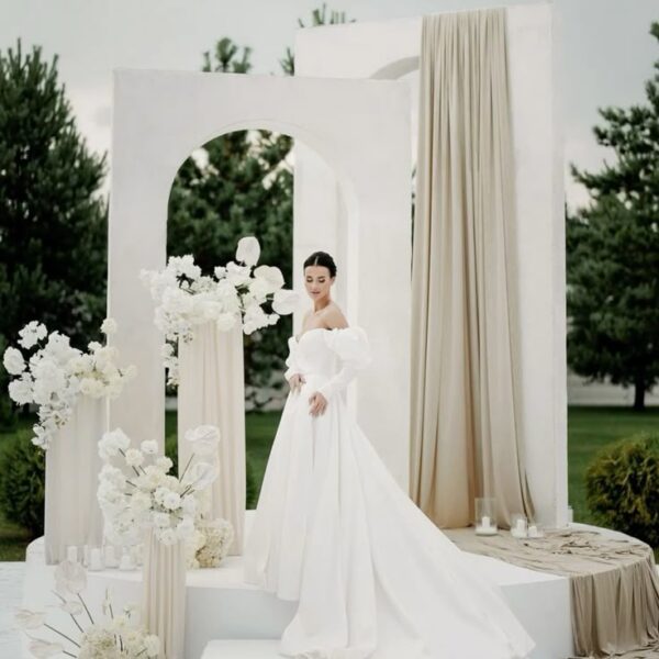 Rent 3D White Arch Penang Malaysia Wedding