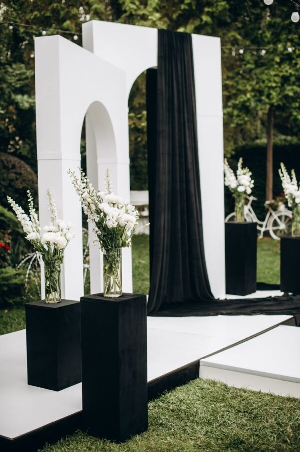 Rent 3D White Arch Penang Malaysia Wedding
