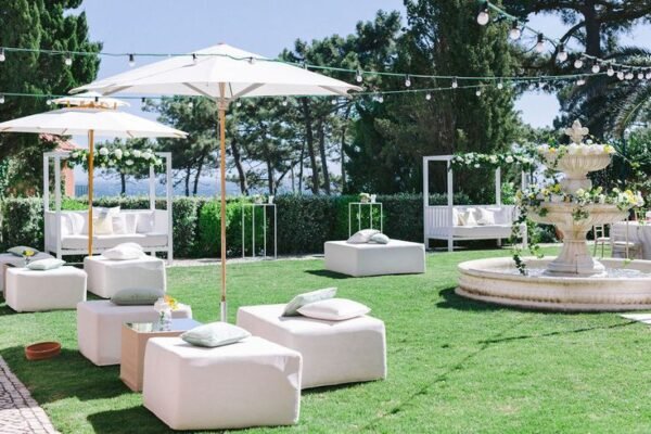 White Rustic Umbrella - Image 8