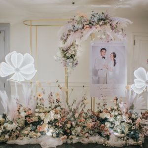 3D Cylindrical Arch with Panel Rent Penang Decor Malaysia