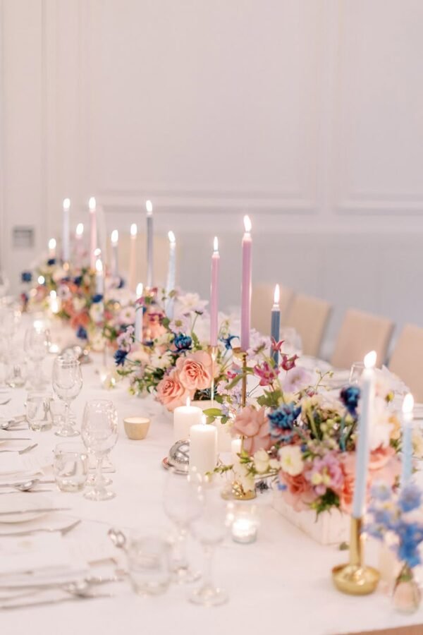 Long Candle Pastel Pink - Image 3