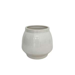 White Ceramic Round Vase Penang Event Wedding