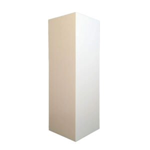 White Wood Pedestal Stand High (Square)