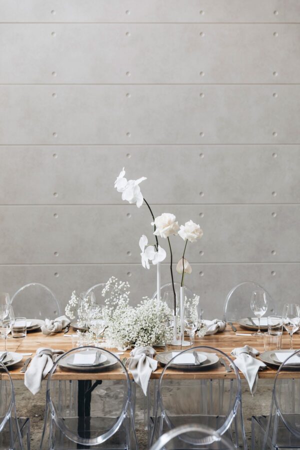Rent Asymmetrical Minimal Bud Vase White Penang Malaysia