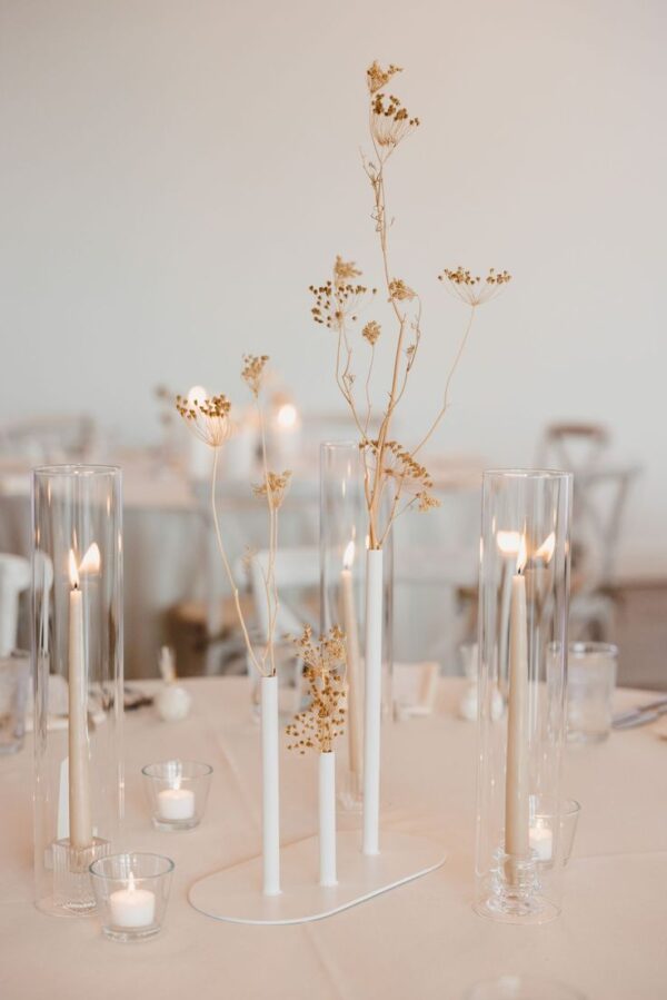 Rent Asymmetrical Minimal Bud Vase White Penang Malaysia