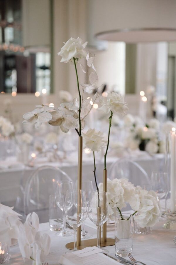 Rent Asymmetrical Minimal Bud Vase Gold Penang Malaysia