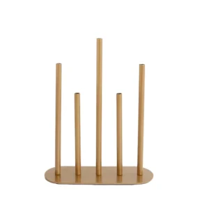 Rent Asymmetrical Minimal Bud Vase Gold Penang Malaysia