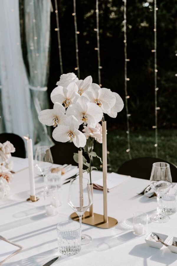 Rent Asymmetrical Minimal Bud Vase Gold Penang Malaysia