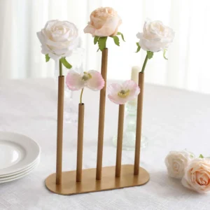 Rent Asymmetrical Minimal Bud Vase Gold Penang Malaysia