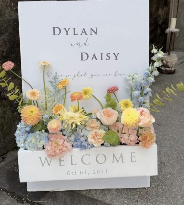 Rent Welcome Floral Box Planter A-frame Penang