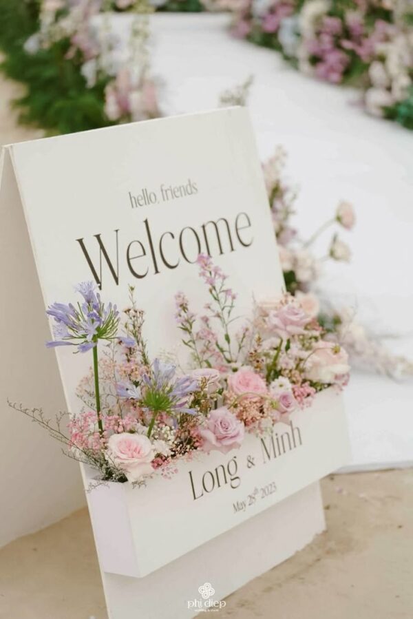 Rent Welcome Floral Box Planter A-frame Penang