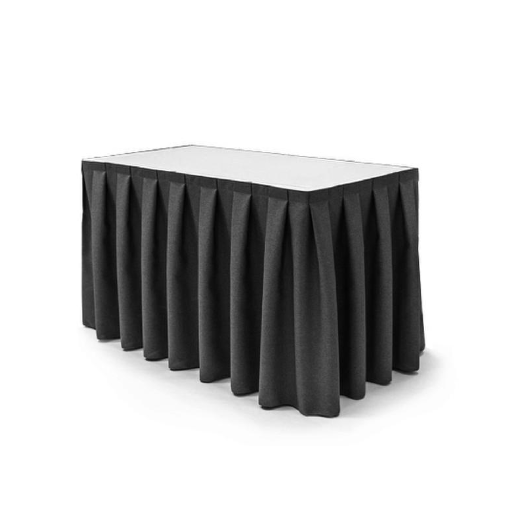 Table Skirting Black Penang Event Setup