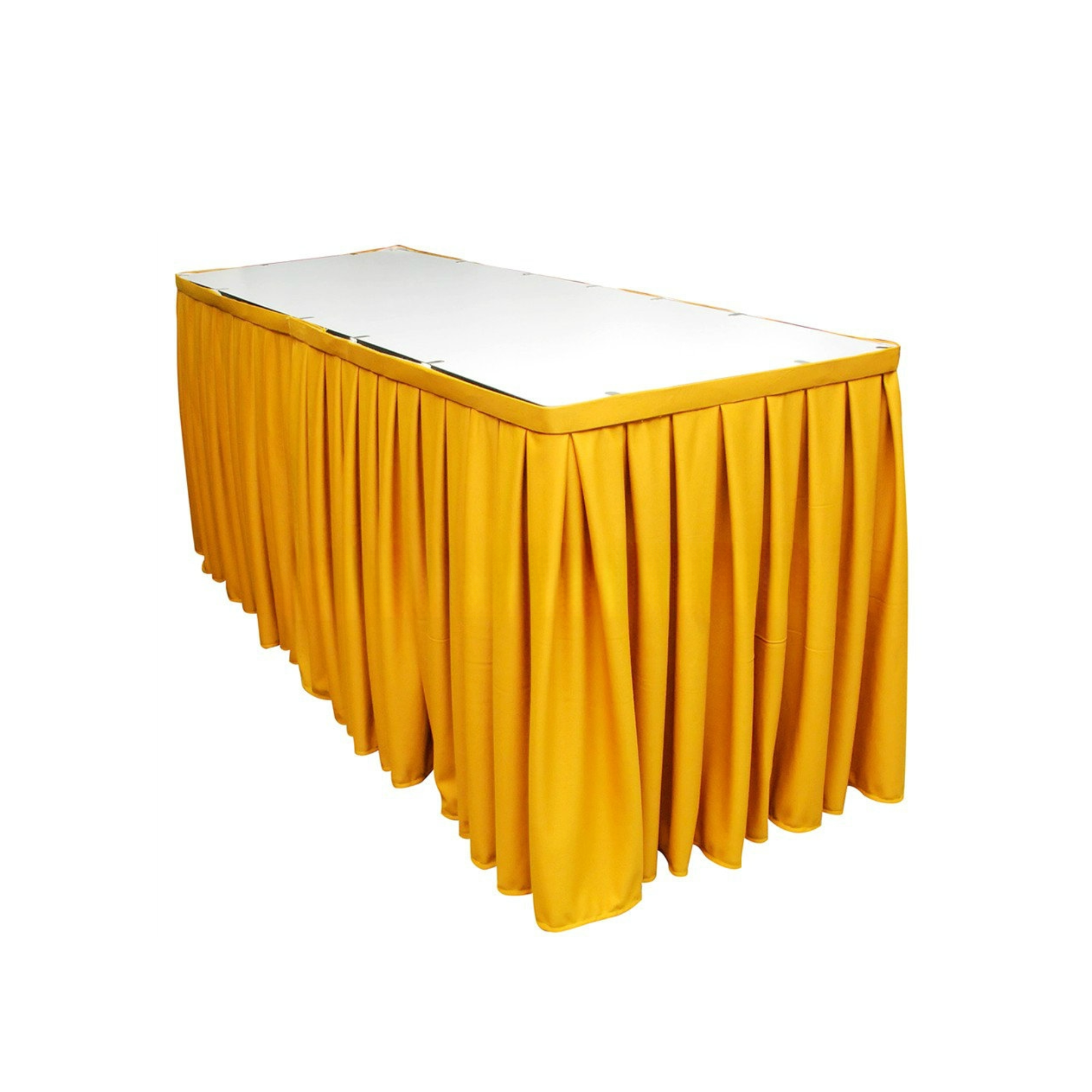 Table Skirting Gold Penang Event Setup