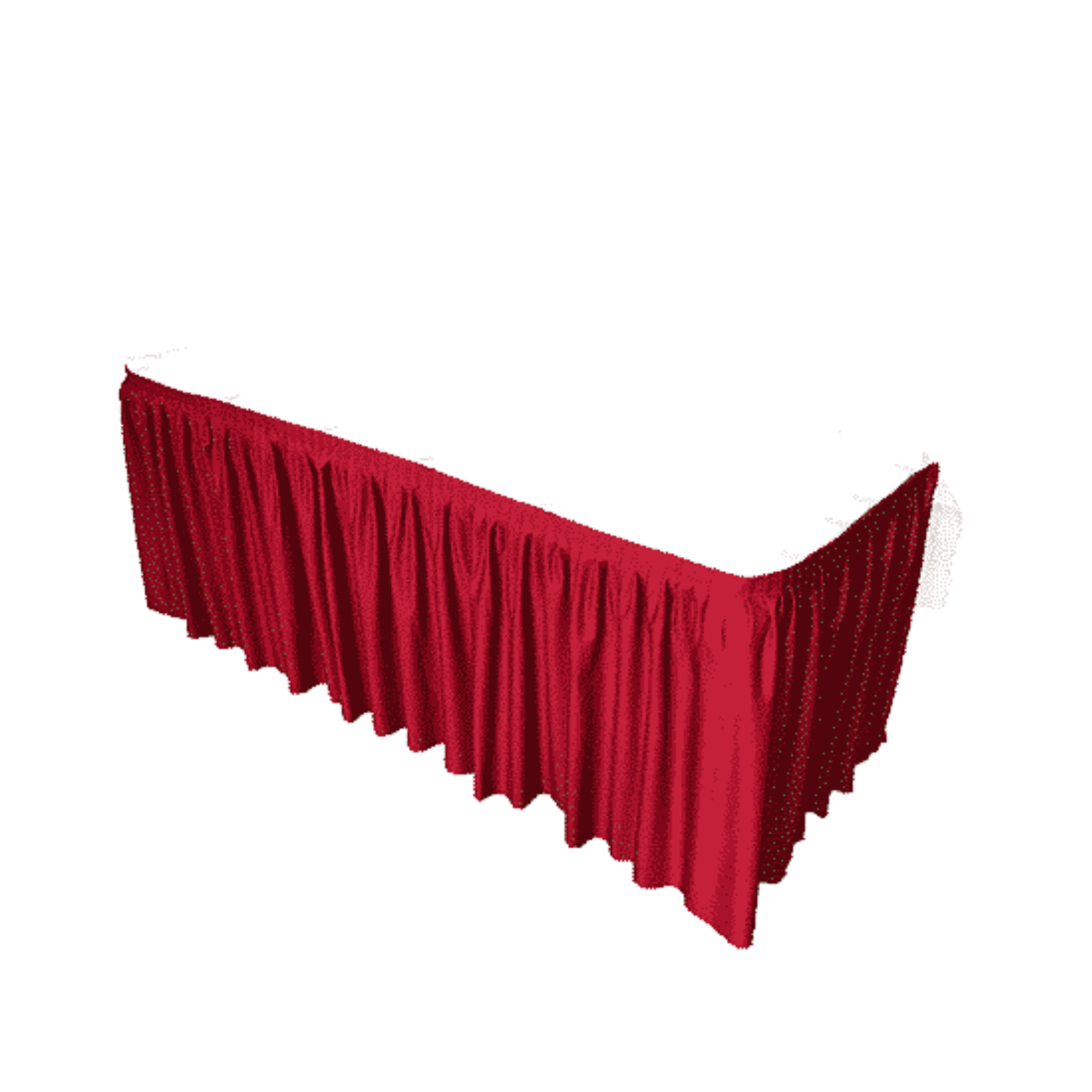 Table Skirting Red Penang Event Setup